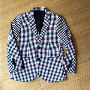 JCrew Crewcuts Ludlow Boys Gingham Blazer